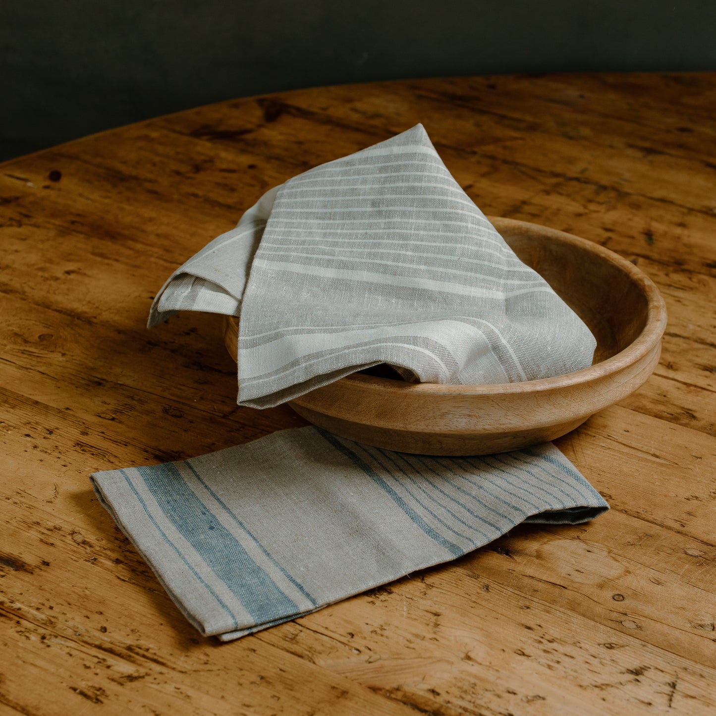 AH Signature Striped Linen Tea Towels